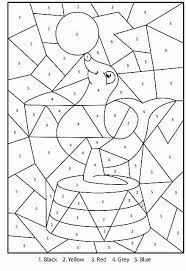 Colora Coi Numeri La Foca Giochi Gratis Da Stampare Per Bambini Stampe Per Bambini Foca Numeri