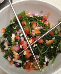 Filipino Sweet Potato Leaves Salad Recipes Vegetarian Recipes Cucumber Recipes