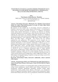 Silahkan pelajari modul pendidikan agama hindu dan budi pekerti untuk kelas xi semester tersebut, kemudian kerjakan tugas yang ada disana dan dikumpulkan, 1 tugas tiap bulan. Http Jurnal Fkip Unila Ac Id Index Php Jt Article Download 1012 4188