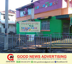 The best kindergarten in penang or el… Good News Advertising Bunting Signboard Flyer Sticker Printing Roadway Signboard Designing Printing Installation For Green Tree Kindergarten At Bukit Mertajam Penang By Good News Advertising