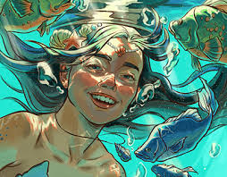 Blue Sea Mermaid Projects :: Photos, videos, logos, illustrations and  branding :: Behance