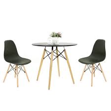Maybe you would like to learn more about one of these? Stream Dining Table And Chair Set 4 Eiffel Retro Style Rectangular Table Chair With Wood Leg For Dining Room Modern Kitchen Furniture Black Table 2 Chair Buy Online In Cayman Islands At Cayman Desertcart Com