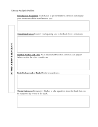 Literary Analysis Outline Literary Analysis Rhetorical Analysis Essay Rhetorical Analysis