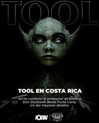 Tool in Costa Rica! 🔥 From Punta Cana, where today the band will perform  with their concert "Live in the Sand" event producer Don Stockwell  confirmed that Tool will be