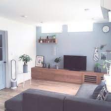 部屋全体 ダイソン扇風機 シンプル noyesソファー リクシル ファミリーラインパレット などのインテリア実例 2018 07 18 19 15 53 roomclip ルームクリップ リビング 水色 インテリア 水色 ダイソン