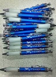 But gifting baby shower guests with something special doesn't have to be expensive or complicated. 50 Pens It S A Boy Baby Shower Party Favor Announcement Ebay