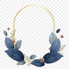 Blue Leaves With Oval Frame Design Element Premium Image By Rawpixel Com Hein Frame Design Oval Frame Blue Leaves
