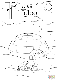 Letter I Is For Igloo Coloring Page From Letter I Category Select From 27516 Printable Crafts Of Ca Letter I Crafts Abc Coloring Pages Alphabet Coloring Pages