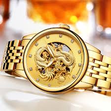 Ada jam tangan yang limited edition atau diproduksi dengan jumlah. Asli Guanqin Merek Naga Emas Stainless Steel Skeleton Jam Tangan Tahan Air Pria Bisnis Mewah Otomatis Mekanik Menonton Watch Brand Watch Brand Menwatch Business Aliexpress
