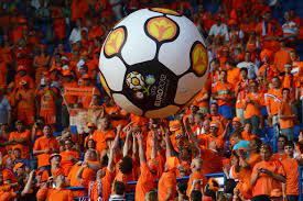 Dutch Fans Euro 2012 Group B Netherlands Vs Denmark Metalist Stadium Kharkov Ukraine Soccer Fans Euro 2012 Soccer Ball