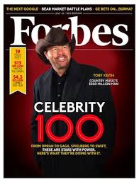 Toby Keith Covers 'Forbes' Celebrity 100 Issue - MusicRow.com