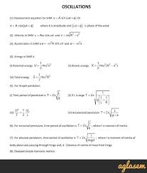 Important Notes Of Physics For Neet Jee Oscillations Aglasem Admission