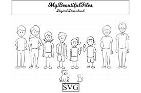 An enjoyable and easy stitch for any dog lover! Stick Figure Family Grafik Von Mybeautifulfiles Creative Fabrica