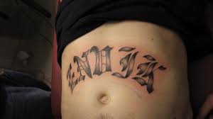 Other popular fonts used in tattoos include: Old English Script Tattoo Angkoo