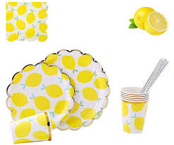 Make your event more thrilling with cheap and trendy lemon party available at alibaba.com. Cieovo 24 Piece Lemon Party Plates Disposable Dinnerware Party Paper Plates For Lemon Summer Tropical Theme Birthday Baby Shower Wedding Family Party Supplies Dinnerware Party Supplies Toys Games Environews Tv
