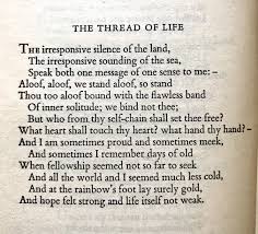 Quotes / spotting the thread. Beautiful Quotes About Peace In Literature Christina Rossetti The Thread Of Life Quote Article The Dogtrainingobedienceschool Com