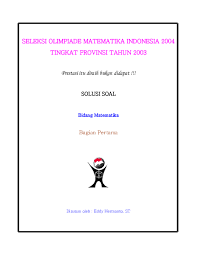 Berikut adalah link untuk soal osn smp untuk mata pelajaran matematika. Soal Olimpiade Matematika Research Papers Academia Edu