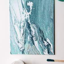 Abstract Painting Ideas Demo of easy abstract painting for beginners on canvas using acrylic paints, rubber brayer and palette knife from daily art.