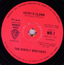 Mit coverversionen dieser titel der everly brothers konnten verschiedene künstler erfolge feiern: Popsike Com 1960 Uk 1 Everly Brothers 78 Cathy S Clown Auction Details