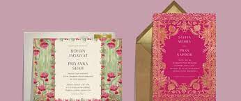 Design elements include paisleys and peacocks, ornate patterns, floral elements, and border prints, as well as the artful use of mixed. Indian Wedding Cards Send Online Instantly Rsvp Tracking