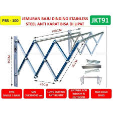 Jemuran lipat hollow baja ringan. Hp001 Jemuran Dinding Lipat Stainless Jemuran Lipat 100 Cm Terbaru Juli 2021 Harga Murah Kualitas Terjamin Blibli