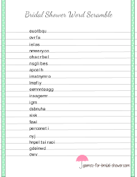 Spear & sons limited of maidenhead, berkshire, england, which is a subsidiary of mattel inc. Free Printable Bridal Shower Word Scramble Game