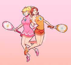 Peach & Daisy Doubles by DaliPuff -- Fur Affinity [dot] net