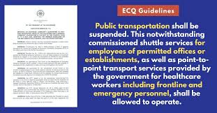 Mar 27, 2021 · other essential guidelines under the ecq are: Full Copy Ecq Guidelines From Iatf And Malacanang Palace
