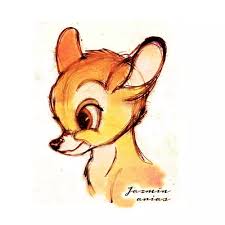 Learn how to draw bambi pictures using these outlines or print just for coloring. 532 Images About Rt On We Heart It See More About Art Drawing And Draw