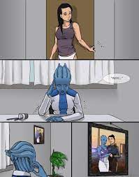 Page 05 Awkward Silences By Canius On Deviantart Awkward Silences Mass Effect Art Awkward