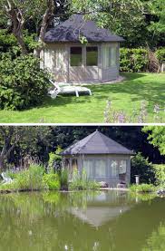 Idylle Am Teich Gartenpavillon Baltrum Wird Aufgebaut Garten Pavillon Gartenpavillion Pavillon