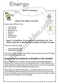 Forms Of Energy Worksheet Answers Energy And Electricity Worksheet In 2020 Work Energy And Power What Is Energy Math Workbook