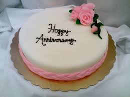 Finish with fondant/swiss buttercream combo or swiss buttercream only. Simple Sover Happy Anniversary Cake Cake Is The First Th Flickr