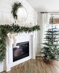 Perfect for under a witches cauldron! 50 Christmas Fireplace Mantel Decoration Ideas