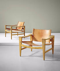 Hans Wegner Oak Leather And Chromed Metal Sawbuck Chairs For Johannes Hansen 1959 Wegner Chair Chair Furniture Design
