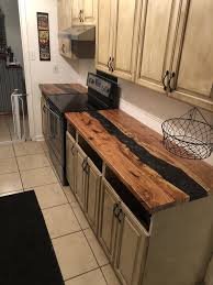 Live Edge Counter Top Wood Countertops Kitchen Kitchen Decor Inspiration Kitchen Design