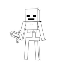 Whether they want to color their favorite character steve or build their own world of blocks, these free printable minecraft coloring pages will give them hours of entertainment. Wither Skeleton Minecraft Coloring Page For Kids Free Minecraft Printable Coloring Pages Online For Kids Coloringpages101 Com Coloring Pages For Kids