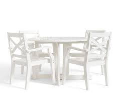 Pottery barn dining chairs $300 (coral gables) pic hide this posting restore restore this posting. Hampstead Drop Leaf Table 4 Stacking Arm Chairs White Pottery Barn