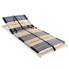 Wooden slatted bed bases are made from wooden planks, referred to as the slats. Vidaxl Slatted Bed Base With 42 Slats 7 Zones 70x200 Cm Vidaxl Co Uk