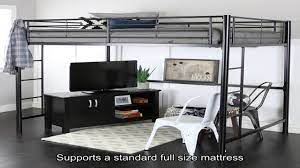 Check spelling or type a new query. We Furniture Full Size Metal Loft Bed Back Review Youtube
