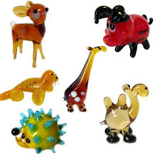Little Cuties Glass Animal Figurine Murano Glass Figurines Art Stained Glass Animals