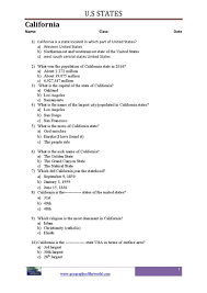 U S Geography Trivia Worksheets On U S States Pdf Geography Worksheets Geography Trivia Us Geography