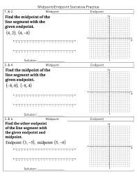 Multiple Representations Midpoint And Endpoint Socrative Practice Teaching Geometry Socrative Midpoint