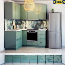 3d Models Kitchen Ikea Kitchen Kallarp Kitchencabinets3dmodels Ikea Kitchen Blue Kitchen Interior Kitchen Desing