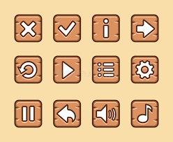 Free transparent juegos vectors and icons in png format. Botones De Madera Para El Juego Stock De Ilustracion Ilustracion De Icono Muestra 37246771