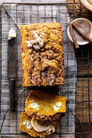 Cream Cheese Swirled Pumpkin Bread With Salted Maple Butter Half Baked Harvest Recipe Pumpkin Banana Bread Pumpkin Bread Pumpkin Cream Cheese Bread