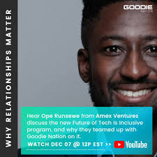 Amex Ventures is launching 'The Future of Tech is Inclusive'