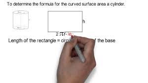 Where tsa, csa stand for 'total surface area' and 'curved surface here, the conical portion has its circular base resting on the base of the cylinder, but the base of the. Curved Surface Area Of A Cylinder Youtube