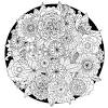 Stress relief nature coloring pages for adults. 1