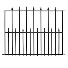 36 In X 30 In Empire Steel 3 Rail Fence Panel 061115 At The Home Depot Metal Fence Panels Steel Fence Fence Panels
